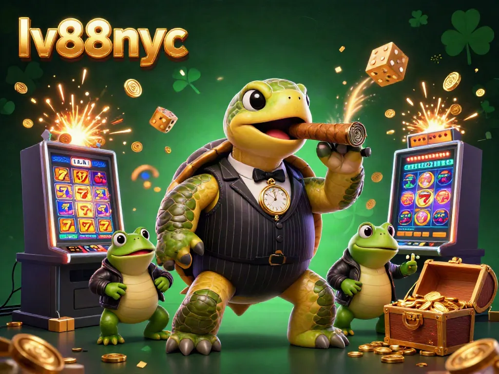 Experience the thrill of lv88nyc with a vibrant slot machine scene and engaging characters.