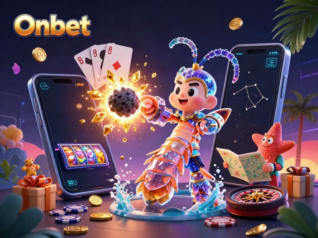 Experience Onbet's thrilling slot adventures with exciting characters and dynamic elements.