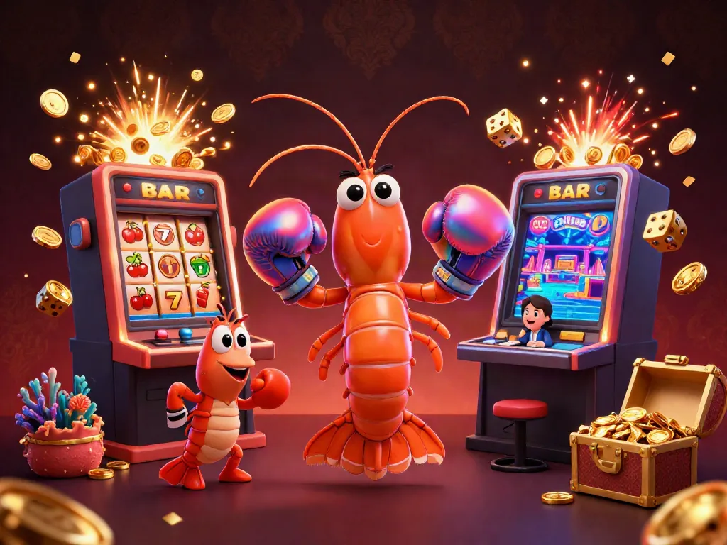 Kuwin's vibrant casino world showcases a dynamite scene with lively characters and massive slot machine excitement.