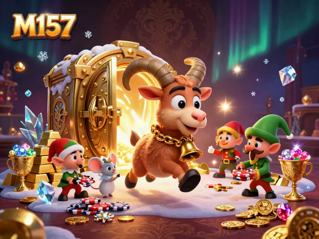 Experience the festive chaos of the M157 casino, where Krampus and mischievous elves showcase holiday mischief.