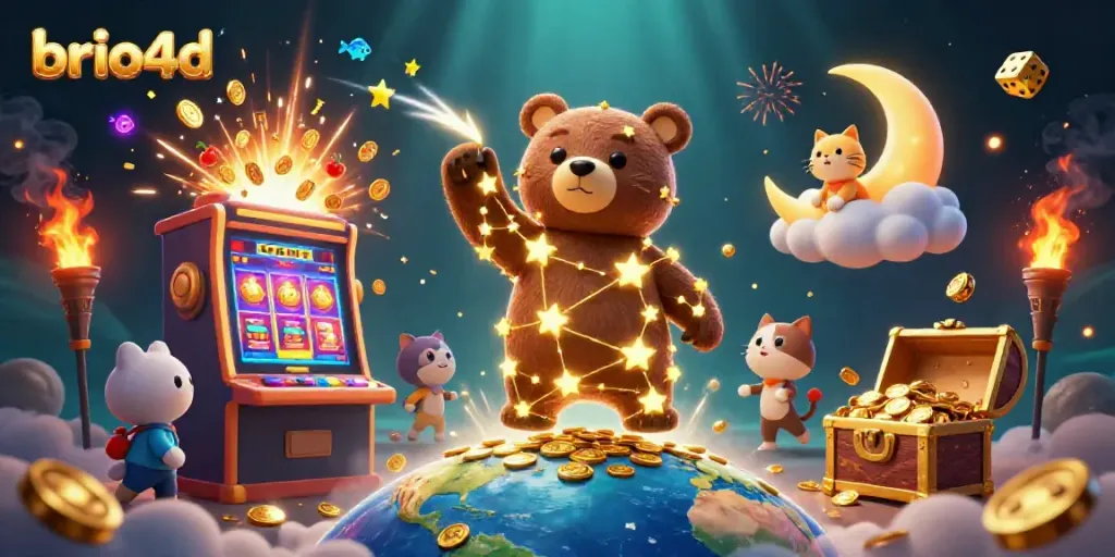 Experience the excitement of brio4d slots with dynamic characters and vibrant jackpot elements.