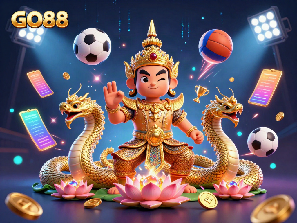 Compete with GO88 as the Thai guardian and Naga protectors guide players through vibrant sports betting excitement.